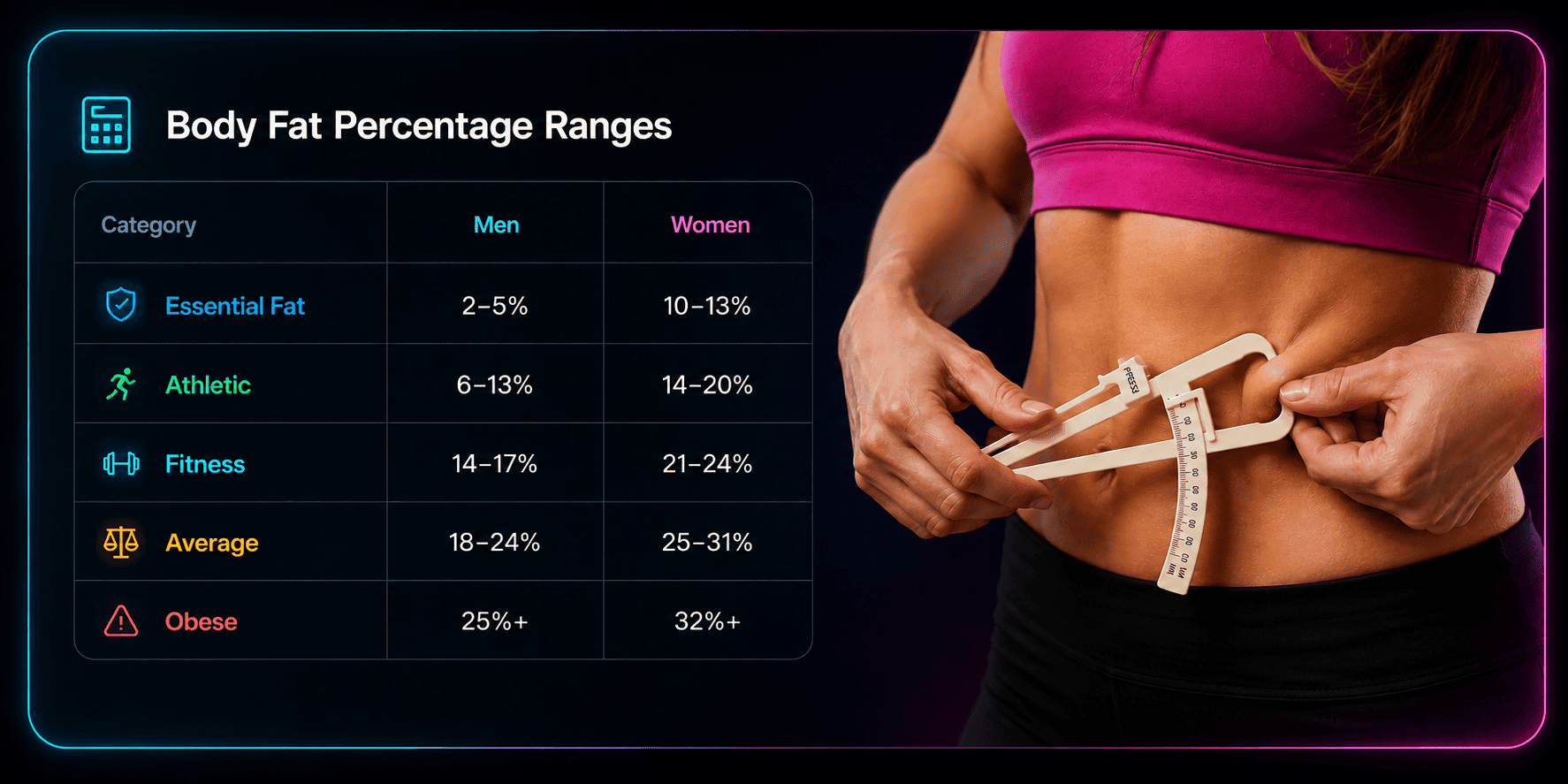 Body Fat Percentage Categories and Measurement